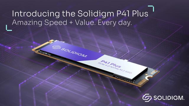 Solidigm's first consumer-grade SSD P41 Plus has been announced