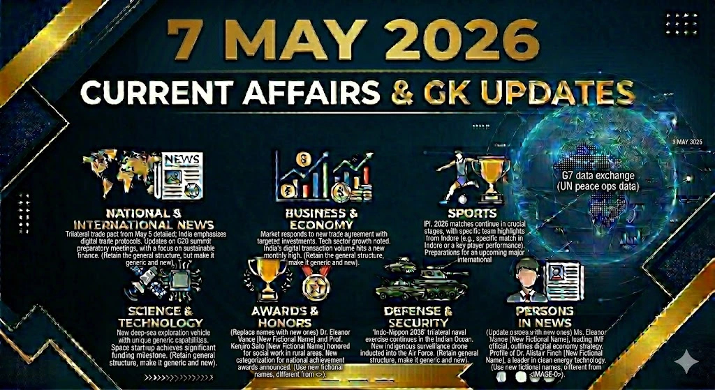 7 May 2026 Current Affairs & GK Updates