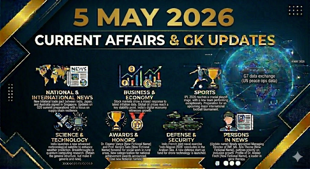 5May 2026 Current Affairs & GK Updates